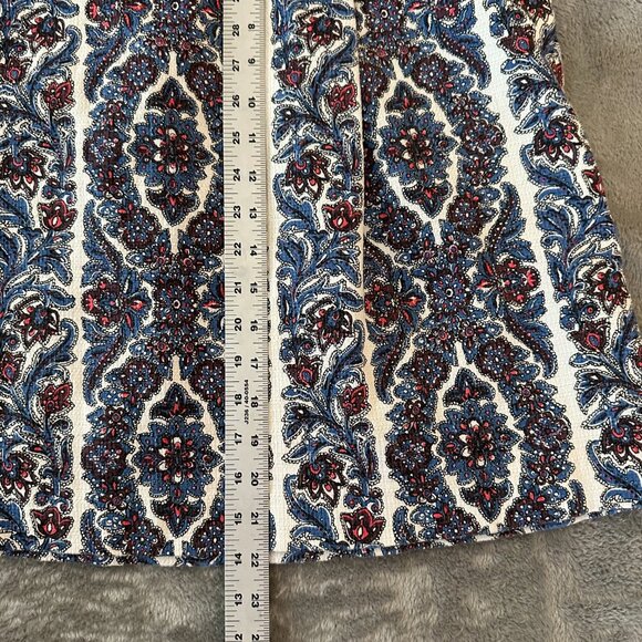 Boden Tweed A Line Floral Skirt Women's size 12T 12 Tall - Picture 5 of 6